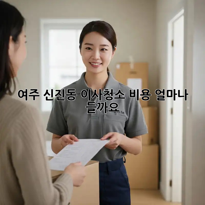 여주 신진동 이사청소 비용 얼마나 들까요?