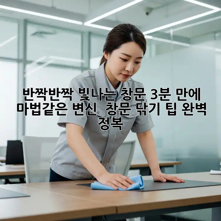 반짝반짝 빛나는 창문, 3분 만에 마법같은 변신! ✨ 창문 닦기 팁 완벽 정복