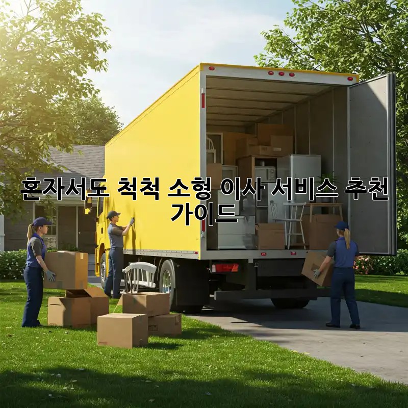 혼자서도 척척! 소형 이사 서비스 추천 가이드