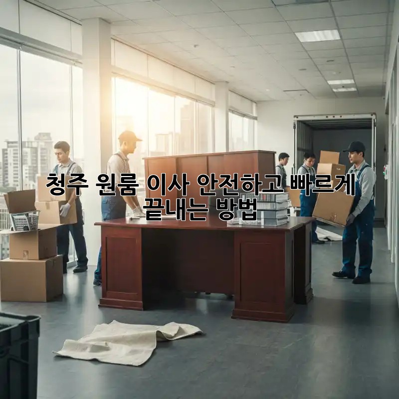 청주 원룸 이사, 안전하고 빠르게 끝내는 방법!