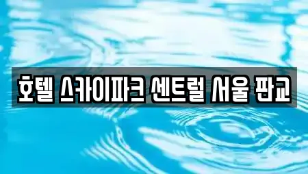 호텔 스카이파크 센트럴 서울 판교