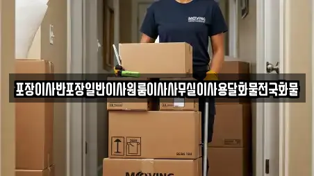 덕동동 포장이사 업체 체크 13건