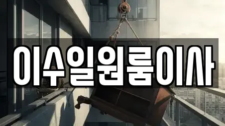 이수일원룸이사