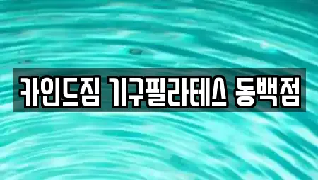 카인드짐 기구필라테스 동백점
