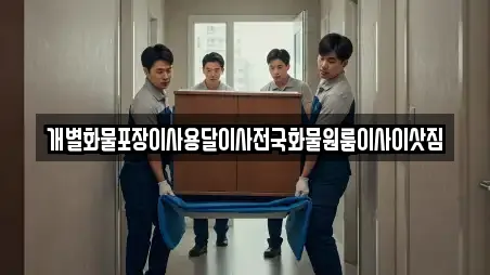 개별화물포장이사용달이사전국화물원룸이사이삿짐