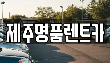 제주명품렌트카