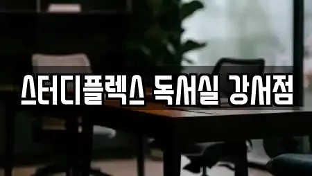 스터디플렉스 독서실 강서점