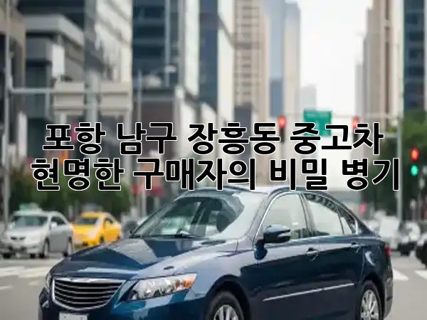 포항 남구 장흥동 중고차, 현명한 구매자의 비밀 병기! 🚗✨