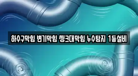 하수구막힘 변기막힘 씽크대막힘 누수탐지 1등설비