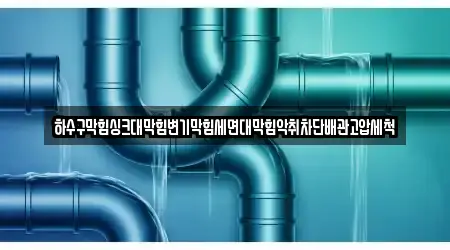 하수구막힘싱크대막힘변기막힘세면대막힘악취차단배관고압세척