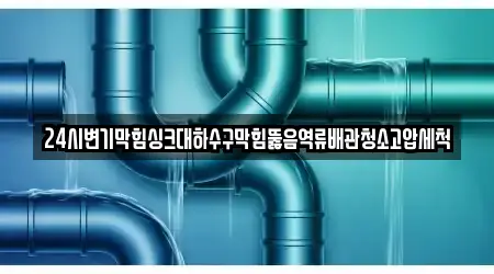 24시변기막힘싱크대하수구막힘뚫음역류배관청소고압세척