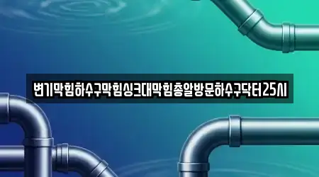변기막힘하수구막힘싱크대막힘총알방문하수구닥터25시