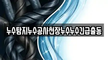 누수탐지누수공사천장누수누수긴급출동