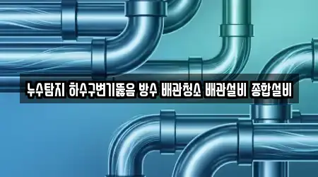 누수탐지 하수구변기뚫음 방수 배관청소 배관설비 종합설비