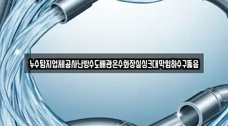누수탐지업체공사난방수도배관온수화장실싱크대막힘하수구뚫음