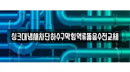 경북 포항시 남구 대잠동 주변 배수구 뚫음 추천 1곳
