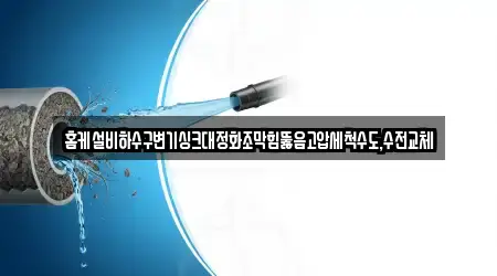 홈케설비하수구변기싱크대정화조막힘뚫음고압세척수도,수전교체
