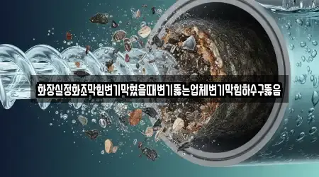 화장실정화조막힘변기막혔을때변기뚫는업체변기막힘하수구뚫음