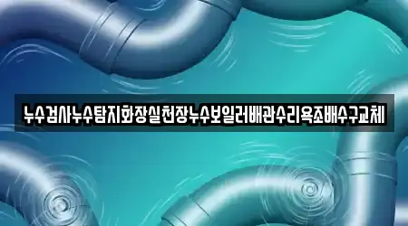 누수검사누수탐지화장실천장누수보일러배관수리욕조배수구교체