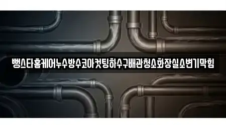 뻥스타홈케어누수방수코아컷팅하수구배관청소화장실소변기막힘