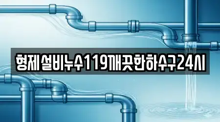 형제설비누수119깨끗한하수구24시