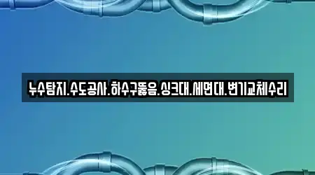 누수탐지.수도공사.하수구뚫음.싱크대.세면대.변기교체수리