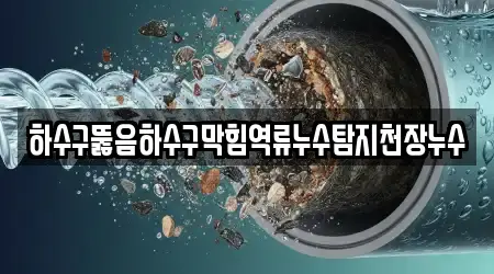 하수구뚫음하수구막힘역류누수탐지천장누수