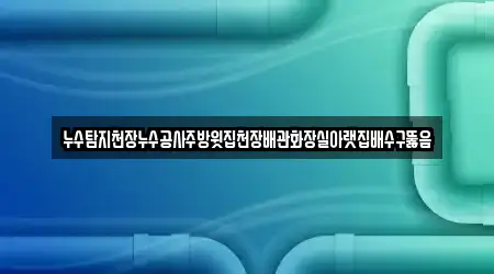 누수탐지천장누수공사주방윗집천장배관화장실아랫집배수구뚫음