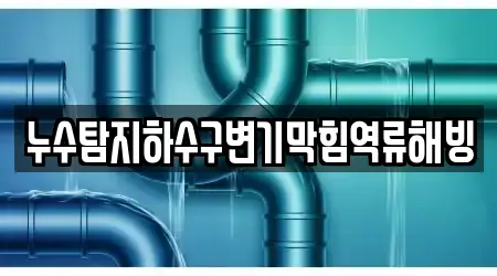 누수탐지하수구변기막힘역류해빙