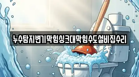 누수탐지변기막힘싱크대막힘수도설비집수리