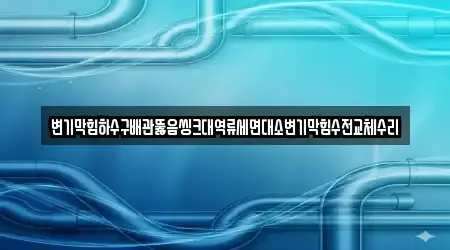 변기막힘하수구배관뚫음씽크대역류세면대소변기막힘수전교체수리