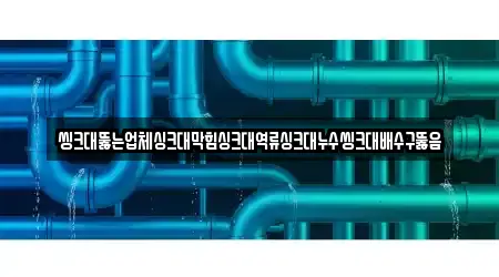 씽크대뚫는업체싱크대막힘싱크대역류싱크대누수씽크대배수구뚫음
