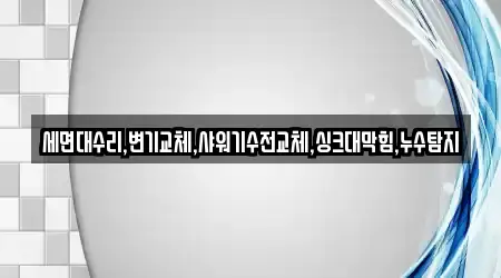세면대수리,변기교체,샤워기수전교체,싱크대막힘,누수탐지