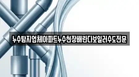 누수탐지업체아파트누수천장배란다보일러수도전문