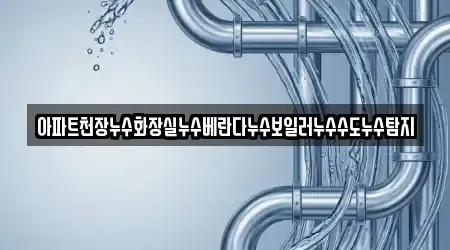 아파트천장누수화장실누수베란다누수보일러누수수도누수탐지