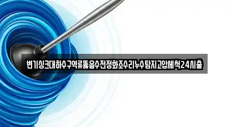 변기싱크대하수구역류뚫음수전정화조수리누수탐지고압세척24시출