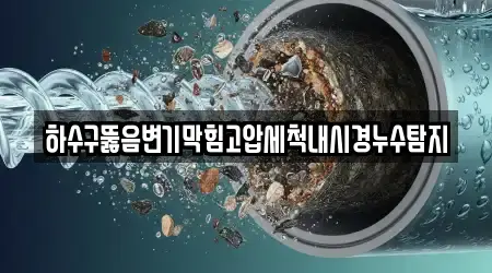 하수구뚫음변기막힘고압세척내시경누수탐지