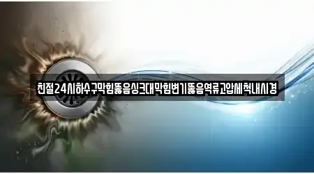 친절24시하수구막힘뚫음싱크대막힘변기뚫음역류고압세척내시경