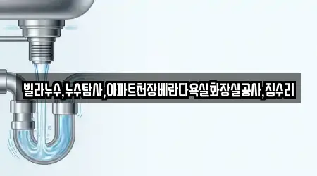 빌라누수,누수탐사,아파트천장베란다욕실화장실공사,집수리