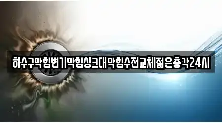 하수구막힘변기막힘싱크대막힘수전교체젊은총각24시