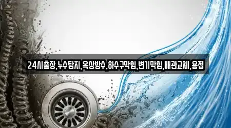 24시출장,누수탐지,옥상방수,하수구막힘,변기막힘,배관교체,용접