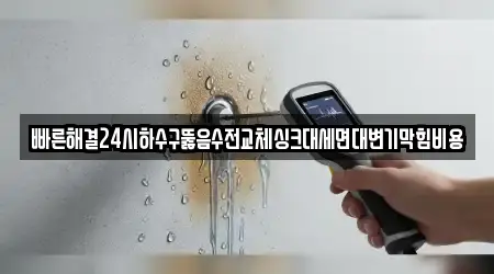 빠른해결24시하수구뚫음수전교체싱크대세면대변기막힘비용