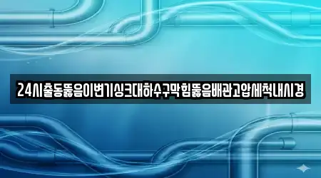 24시출동뚫음이변기싱크대하수구막힘뚫음배관고압세척내시경