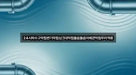 24시하수구막힘변기막힘싱크대막힘뚫음뚫음이배관막힘뚜러역류