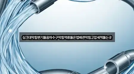 싱크대막힘변기뚫음하수구막힘역류뚫은법배관막힘고압세척뚫는곳