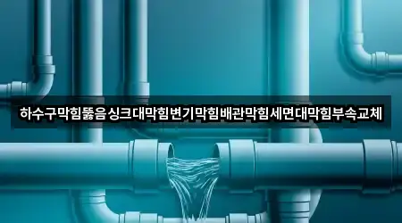 하수구막힘뚫음싱크대막힘변기막힘배관막힘세면대막힘부속교체