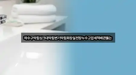 하수구막힘싱크대막힘변기막힘화장실천장누수고압세척배관뚫는