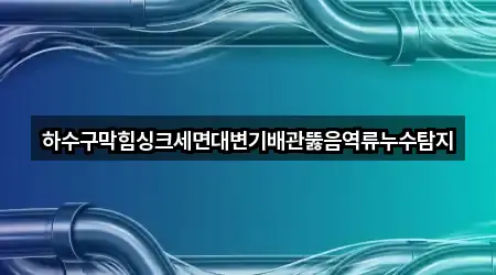 수서동 배관 뚫음 빠른 예약 5곳