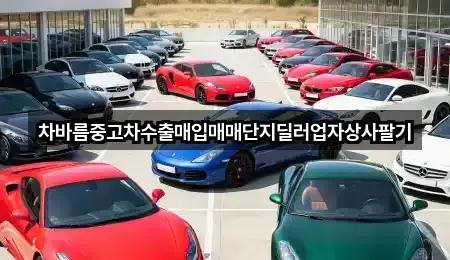 차바름중고차수출매입매매단지딜러업자상사팔기