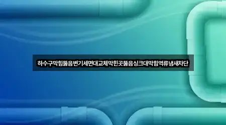 하수구막힘뚫음변기세면대교체막힌곳뚫음싱크대막힘역류냄새차단